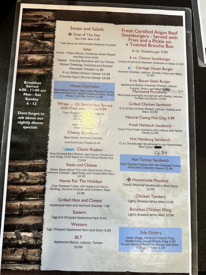 Carriage House Cafe & Grill