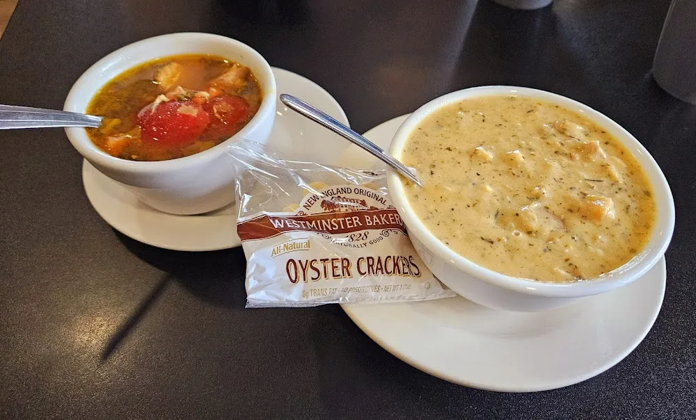 Italian Chicken Noodle Soup & Seafood Chowder